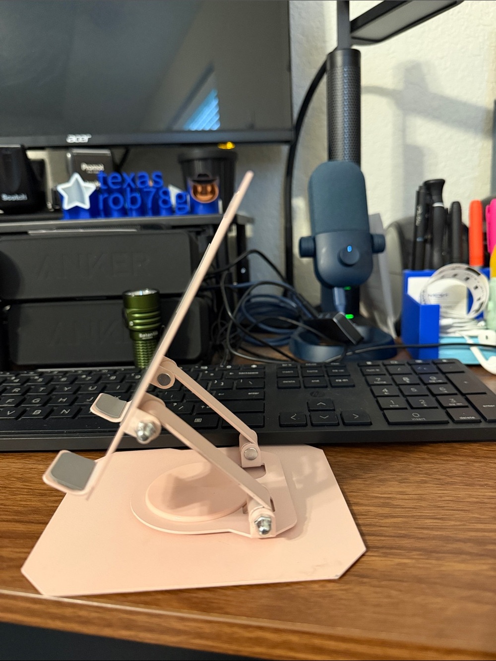 Adjustable Pink  Tablet Stand - Picture 2 of 4